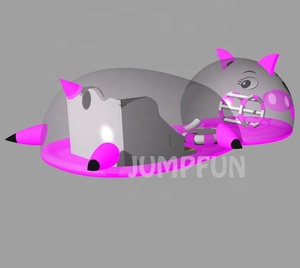 Hot 2021 extérieur géant gonflable bulle cochon funcity 0.8mm transparent PVC structure d'air gonflable océan balle parc amusant - Product Image 5