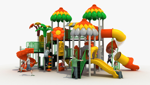 Eibele Terrain de jeu extérieur coloré personnalisé à <span class=keywords><strong>prix</strong></span> réduit Jouets pour enfants Playhouse Terrain de jeu extérieur Équipement pour garderie - Product Image 2