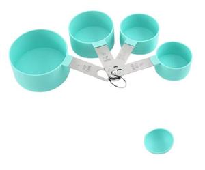 <span class=keywords><strong>8</strong></span> cái cốc đo và thìa đặt thìa đo bằng thép không gỉ cổ điển với đầu nhựa cho các thành phần khô và lỏng - Product Image 1