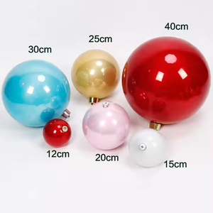 Bán Buôn Lớn 6-50Cm Giáng Sinh Đồ Trang Trí Lớn Nhựa Cây Bóng Đổ Xô UV Mạ Khổng Lồ Giáng Sinh Đồ Trang Trí - Product Image 4