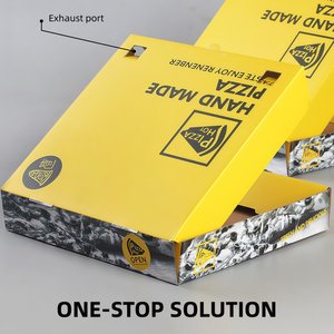 Boîte à hamburger en papier kraft de qualité alimentaire personnalisée en gros, emballage pour restauration rapide à emporter, emballage en carton ondulé biodégradable, feuille de sushi en relief - Product Image 5