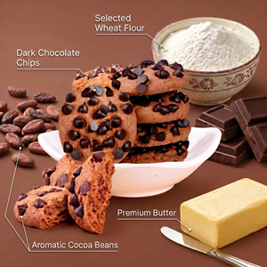 Cookies Wholesale Thick Alcohol Silky Smooth 260g Crispy Customization Supported <strong>Chocolate</strong> Chip Cookies for Travel - Product Image 3