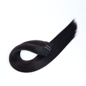 Extensions de cheveux à clipser, cheveux humains, lisses naturels, cheveux Remy, ensemble complet pour la tête - Product Image 4