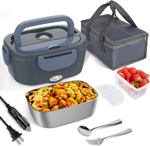 Contenedor de Alimentos Portátil de Acero Inoxidable de 1.5L, Calentador de Comida para el Hogar y el Automóvil con Bolsa de Transporte, Superventas al por Mayor - Product Image 1