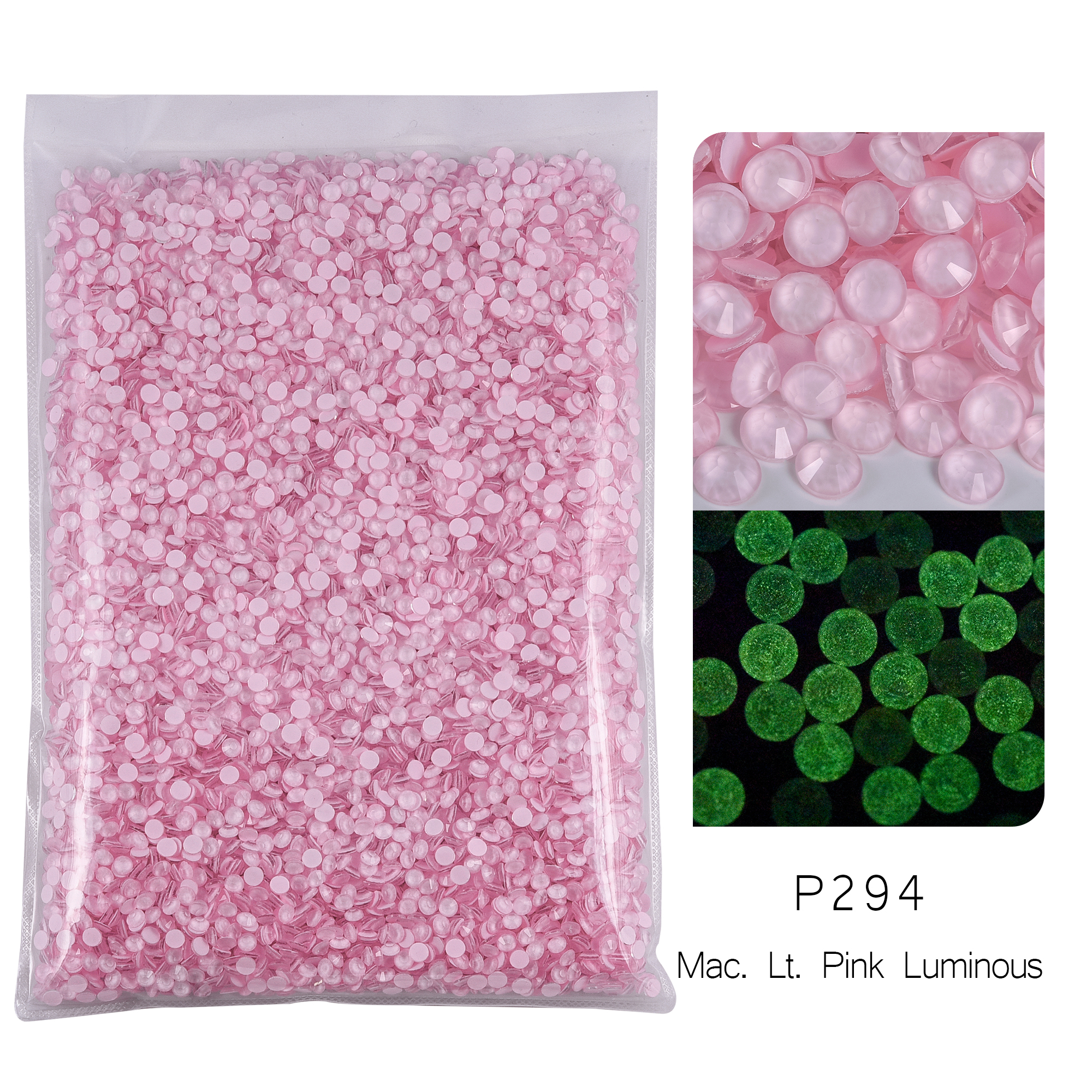 P294 แมคนายสีชมพูเรืองแสง