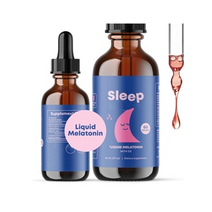 OEM Label pribadi kualitas Premium rasa alami Melatonin tetesan cairan tidur lebih cepat 60ml Melatonin tetes - Product Image 1