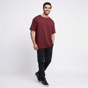 Camisetas de Hombre de Talla Grande, Lisas, de Color Sólido, Estilo Urbano, Diseño Único, Tela Cómoda, 100% Algodón Regular - Product Image 1