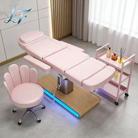 Table de massage électrique traditionnelle en cuir synthétique pour salon de beauté, spa médical et hôpital – Offre spéciale