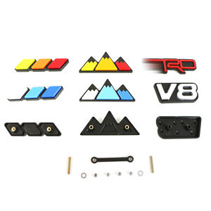 สติ๊กเกอร์ตราสัญลักษณ์กระจังหน้ารถยนต์แบบสามสี ABS แบบกำหนดเอง - Product Image 5