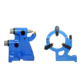 Soporte de piezas de 2 puntos azul para torno, para torneado de ejes largos - Product Image 1