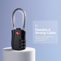 Cadenas universel certifié TSA527, serrure à combinaison mécanique à 3 chiffres pour valise, sac à dos et système de sécurité de salle de sport