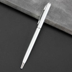 New Promotion Cheap Thin Ball Point <b>Pens</b> Custom Logo Slim Twist Metal Ballpoint <b>Pen</b> With Gold <b>Silver</b> Clip - Product Image 4