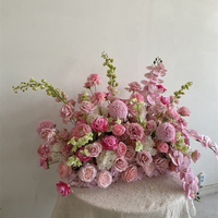 T-FT202 Centre de table en fleurs artificielles de haute qualité, fait main, 50 60 70 80 cm, boule de fleurs en soie pour la décoration de l'allée de mariage