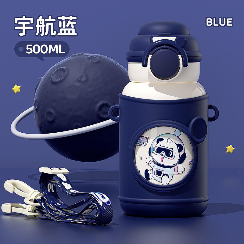 blue and white space bear