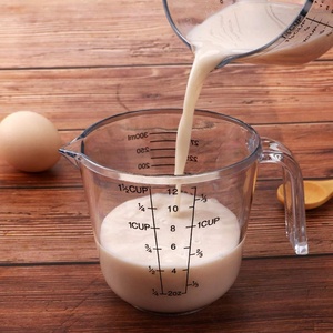 संभाल के साथ 300ml टिकाऊ खाद्य ग्रेड प्लास्टिक बीकर मापने - Product Image 6