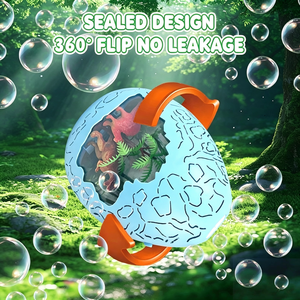 Máquina de Burbujas con Forma de Huevo de Dinosaurio para Niños de 3 Años en Adelante, Soplador <span class=keywords><strong>Musical</strong></span> a Pilas con Luces Brillantes, Juguete para Exteriores - Product Image 3