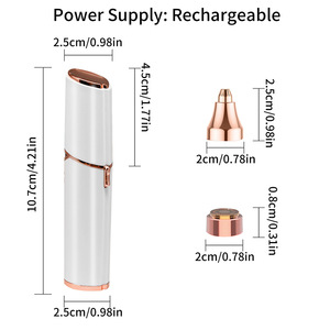 Mini tondeuse à lèvres et à sourcils USB pour la maison, pince à épiler électrique 2 en 1, épilation - Product Image 3