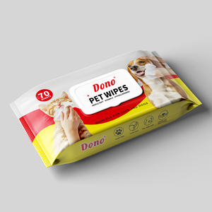 Lingettes pour animaux de compagnie en gros, épaisses, sans alcool, hypoallergéniques, pour chiens et chats, lingettes nettoyantes, désodorisantes, lingettes de toilettage, usine OEM - Product Image 6
