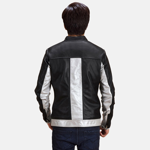 Veste d'hiver en cuir véritable de qualité supérieure Doublure douce et confortable Parfaite pour les tenues décontractées et streetwear - Product Image 2