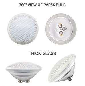 IP68 <span class=keywords><strong>12</strong></span> voltios 18 vatios Par 56 RGB <span class=keywords><strong>Cambio</strong></span> de color LED Luces de piscina con cuerpo de lámpara de vidrio - Product Image 2