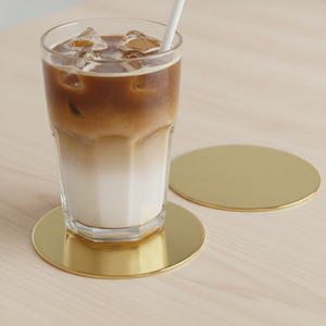 Stainless Steel Round <b>Beer</b> <b>Coaster</b> 300mm Modern Non-Slip Drink Mat for Table Protection - Product Image 2