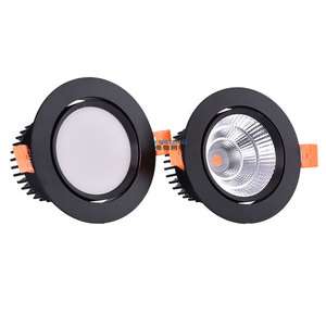 ไฟดาวน์ไลท์ LED สีดำแบบฝังฝ้าเพดานไร้ขอบ สำหรับใช้ภายในอาคาร แรงดันไฟฟ้า AC 220V แสงสีขาวกลาง 4100K สำหรับใช้งานเชิงพาณิชย์ วัสดุอะลูมิเนียม CRI 90 - Product Image 6