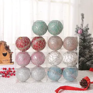 8-10CM ciondolo decorazione albero di natale Senior senso catena di cristallo polistirolo sfera di vetro sfera di natale ornamento festivo