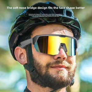 Lunettes de soleil intelligentes polarisées pour le sport, commande par bouton, batterie 130 mAh, écoute de musique, appels, navigation, anti-ultraviolet, monture en <span class=keywords><strong>PC</strong></span> - Product Image 1
