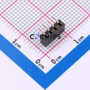 HX PM2.0-1x4P WC Pin Socket Bent Lead Through Hole,P=2mm Connector 1x4P 2mm Square Hole Right Angle Insert - Product Image 2