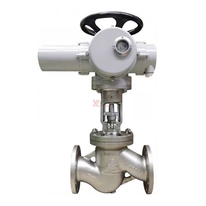 Válvula de Globo Eléctrica Motorizada de Vástago Ascendente con Brida, de Acero Inoxidable 304/316, 150LB, JIS 10K, 1.6MPa, WCB, Antiexplosión, AC380V - Product Image 3