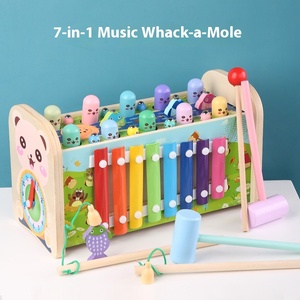 <span class=keywords><strong>Xylophone</strong></span> en bois Montessori <span class=keywords><strong>à</strong></span> <span class=keywords><strong>marteler</strong></span> pour enfants de 12 mois et plus, jouet de développement précoce ludique - Product Image 1