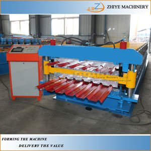 스틸 타일 루핑 시트 롤 성형 기계 아연 루핑 시트 만드는 기계 사다리꼴 시트 성형 기계 - Product Image 3