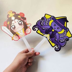 Cadeau promotionnel, éventail en plastique rond avec impression lenticulaire 3D, Kpop - Product Image 2