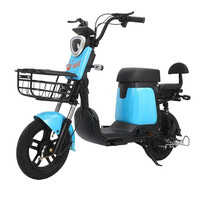 Vente en gros 350W 48V vélos électriques 14 pouces Step E-Bike moyeu arrière moteur ville vélo électrique adultes-cadre en acier batterie au lithium