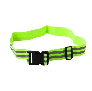 Hot Selling High Visibility Adjustable Elastic Reflective Belt Safety Reflective Suspender Hi Vis work belt suspender