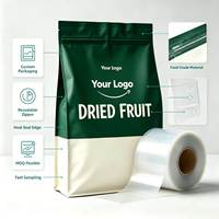 Op maat gedrukte Doypack zakjes voor groenten, fruit en supplementen, lage minimale bestelhoeveelheid, voedselveilig, staande zak, ziplock, Mylar zakken