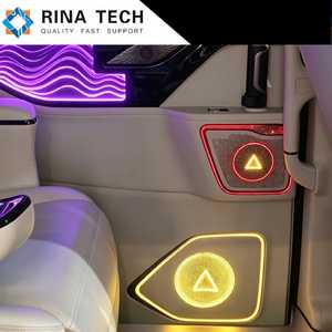 ไฟตกแต่งภายในรถยนต์ Rina Tech แผงไฟแบ็คไลท์ ดีไซน์สปอร์ต ปรับแสงไฟได้สำหรับที่จับเบาะรถยนต์ - Product Image 5