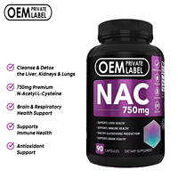 Biocaro Marque Privée Meilleur Prix Santé Immunitaire Et Du Foie N-Acétyl-L-Cystéine Supplément Capsules Nac 750Mg