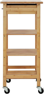 <span class=keywords><strong>Chariot</strong></span> de cuisine en <span class=keywords><strong>bois</strong></span> à roulettes, meubles de cuisine - Product Image 5