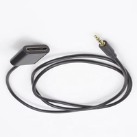 Cable adaptador de audio premium de 30 pines hembra a 3,5mm macho Compatible con iPhone 4/3/4, IPod, iPad 2/sonido Hi-Fi, chapado en oro