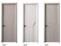 Portes intérieures en bois au design moderne et professionnel, avec panneau en mélamine, taille personnalisée pour une sécurité accrue