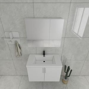 Meuble-lavabo minimaliste en MDF, équilibre parfait entre style, rangement et prix abordable pour les propriétaires - Product Image 4
