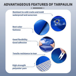 Grande bâche ronde en PVC de 300 gallons pour bassin d'élevage <span class=keywords><strong>commercial</strong></span>, aquarium à biofloc pour l'élevage en réservoirs en plastique - Product Image 6