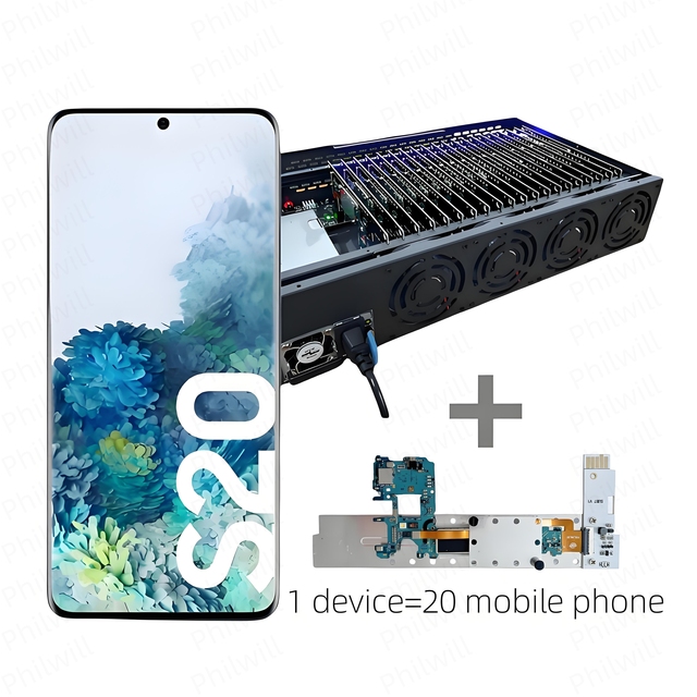 iPhone Phone Farm Box Smart Phone Motherboard 100 Phones Capacity OTG Function Customized Memory Strong Packaging Used