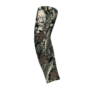 Manchon de bras tatoué à motif personnalisable en fibre de polyester, protection solaire, usage extérieur, taille adulte - Product Image 1