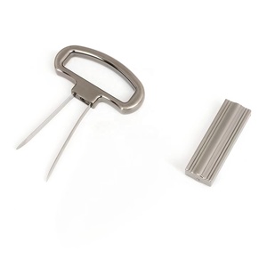 Expédition rapide <span class=keywords><strong>Tire</strong></span>-<span class=keywords><strong>bouchon</strong></span> vintage pour vin rouge en métal, ouvre-bouteille à deux dents en alliage de zinc noir - Product Image 5