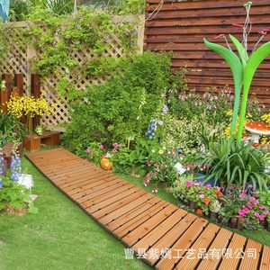 Suelo de Madera para Jardín, Resistente al Agua, Estilo Moderno y Sencillo, 12 Pulgadas de Altura, para Terraza, Patio Trasero o Camino - Product Image 4
