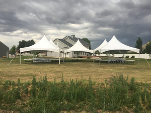 Ngoài trời Vườn trên mái nhà lều 3x3m 4x4M 5x5m Hợp kim nhôm Jazz Lều triển lãm thương mại di động gazebo tán mùa xuân glamping lều - Product Image 4