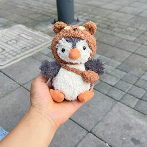 Quần áo chỉ jellycat đậu phộng chim cánh cụt 11cm bé headbands khăn quàng cổ siêu dễ thương phim hoạt hình quần áo phụ kiện trang phục Túi mũ - Product Image 6