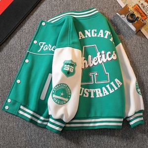 Nouvelle Veste Vert Baseball pour Automne, Manteau de Mode <span class=keywords><strong>Enfant</strong></span> pour Ados Filles Garçons, Cardigan de 4 à 12 Ans, Blouson Bomber pour Enfants - Product Image 4